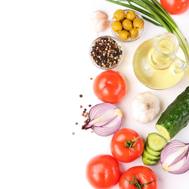 Zestaw składników na stole